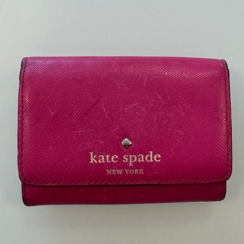 Kate Spade Hot Pink Leather Wallet